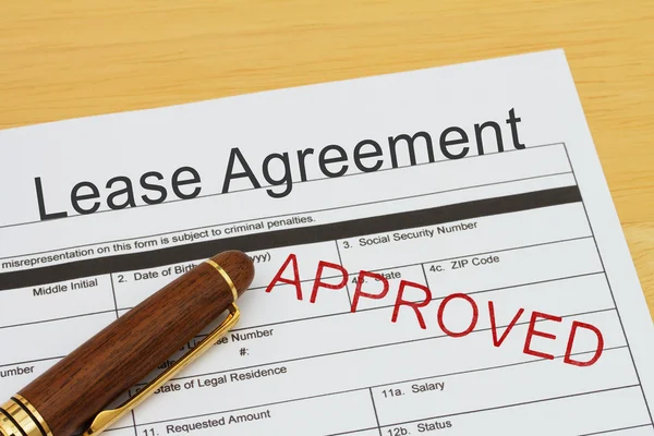 Applying for a Lease Agreement Approved — ストック写真