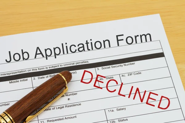 Applying for a Job Declined — Stock Photo, Image