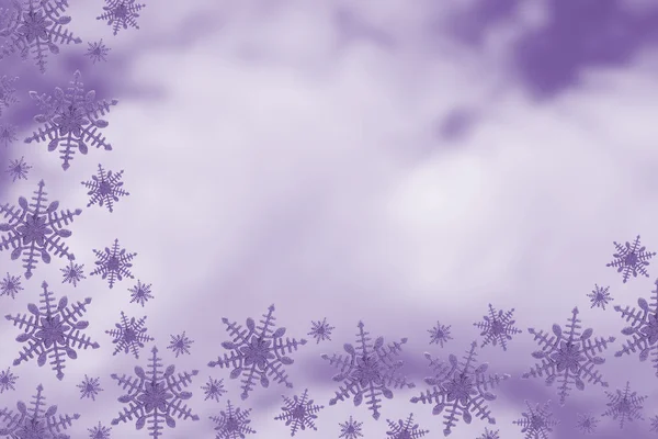 Fondo de copo de nieve morado — Foto de Stock