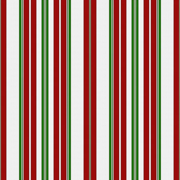 Red, Green and White Striped Fabric Background — Stock Photo, Image