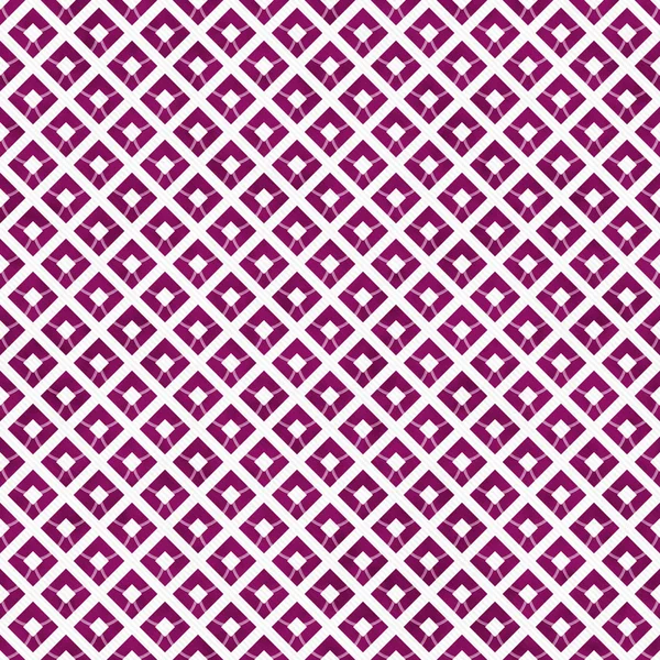 ピンクと白の斜めの正方形のタイル パターン繰り返し背景 — ストック写真