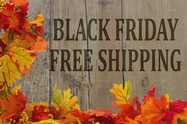 Black Friday Shopping Livraison gratuite — Photo
