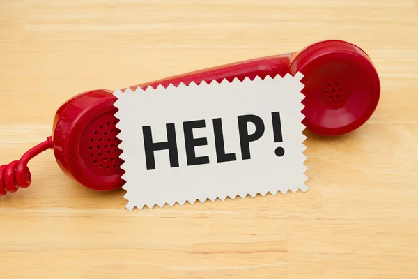 Chamando para obter ajuda — Fotografia de Stock