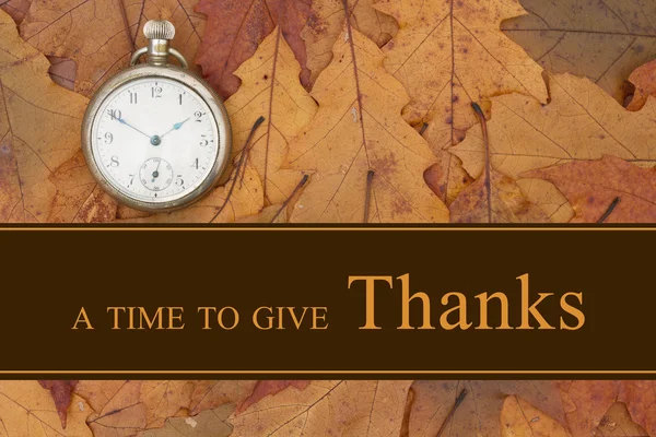Um tempo para dar uma mensagem de agradecimento — Fotografia de Stock