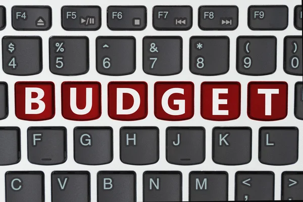 Ihr Budget online erstellen — Stockfoto