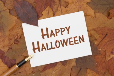 Mutlu Cadılar Bayramı tebrik kartı