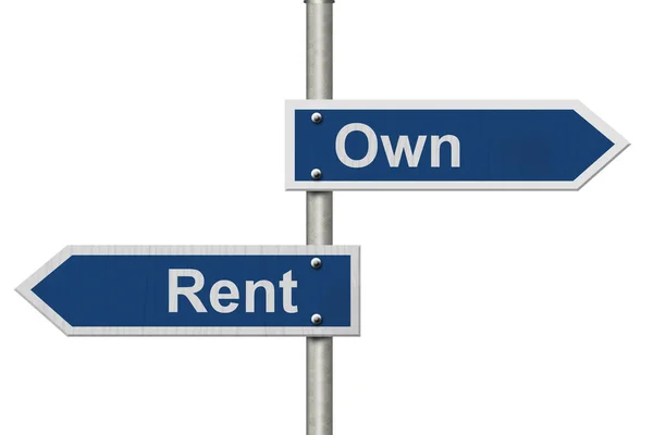 Rent Versus Owning — Stock Photo, Image