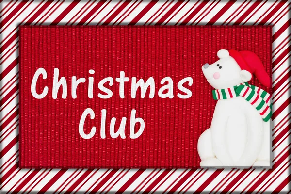 Mensaje del club de ahorros de Navidad — Foto de Stock