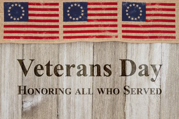 Veterans Day groet — Stockfoto