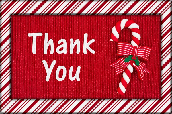 Christmas thank you message — Stock Photo, Image