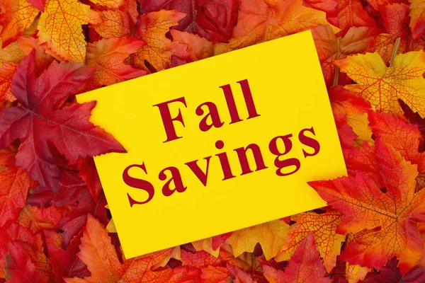 Fall Savings message — Stock Photo, Image