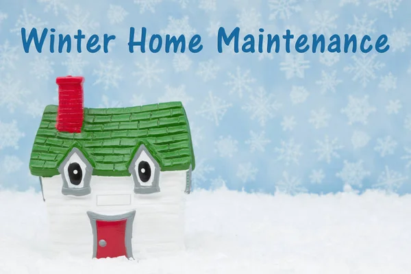 Inverno manutenção em casa — Fotografia de Stock