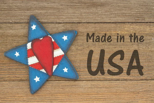 Messaggio Made in the USA — Foto Stock