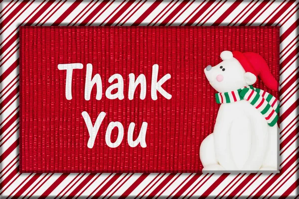 Christmas thank you message — Stock Photo, Image