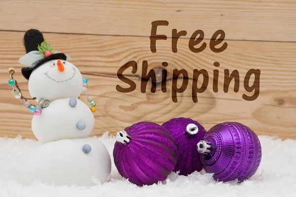 Free Shipping message — Stock Photo, Image