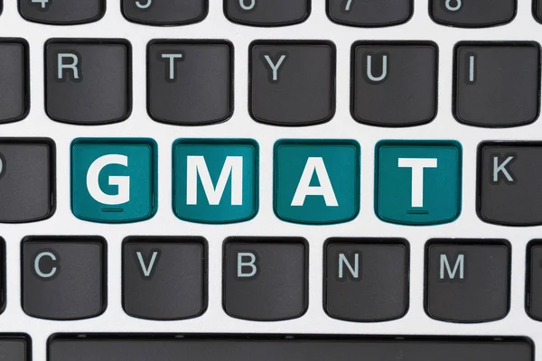 Lernen für die gmat online — Stockfoto