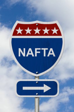 Kuzey Amerika serbest ticaret anlaşması işareti