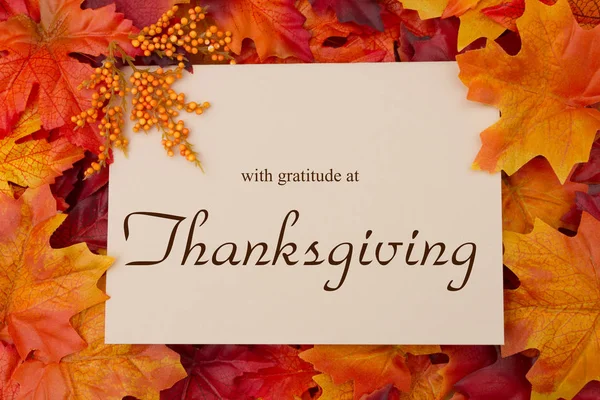 Happy Thanksgiving Message — Stock Photo, Image