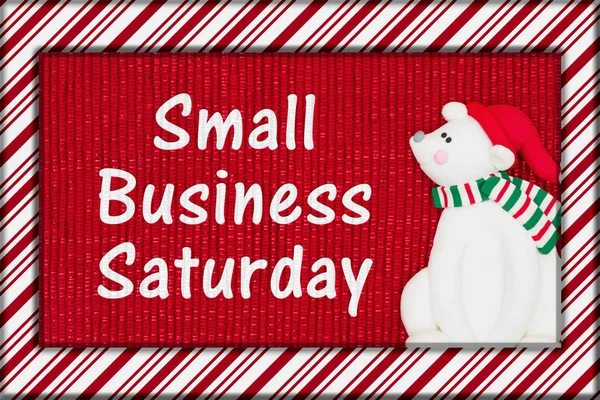 Small Business Saturday message — Stock Photo, Image