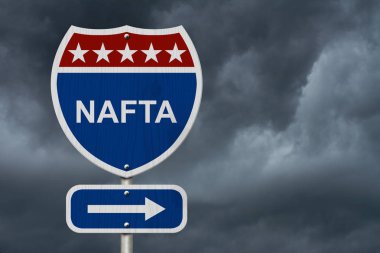 Kuzey Amerika serbest ticaret anlaşması işareti