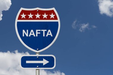 North American Free Trade Agreement sign clipart