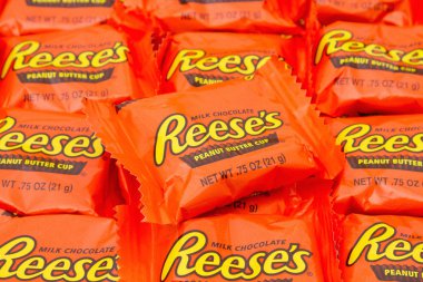 Reeses fıstık ezmesi Cup şeker arka plan