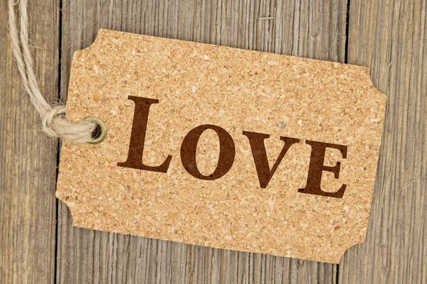 Old fashion love gift tag