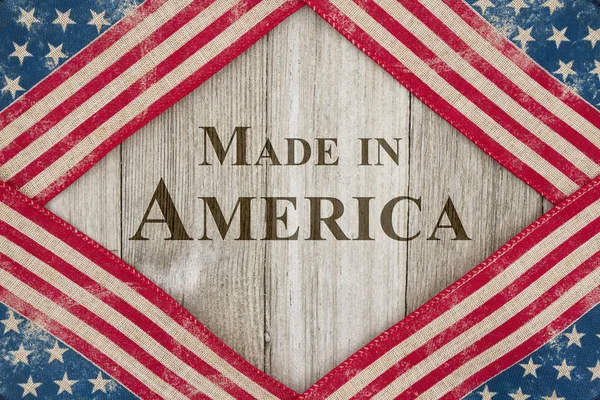 Made in America message — Stock Photo, Image