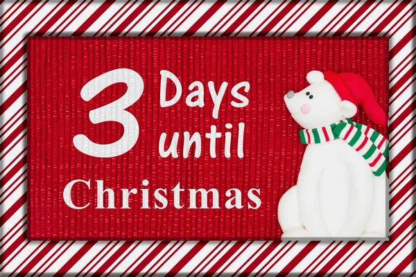 Christmas countdown message — Stock Photo, Image