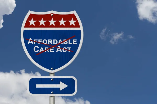 Revogação e substituição do seguro de saúde Affordable Care Act — Fotografia de Stock