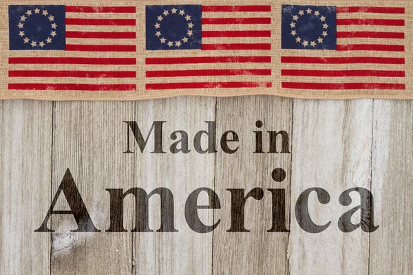 Mensagem Made in America — Fotografia de Stock