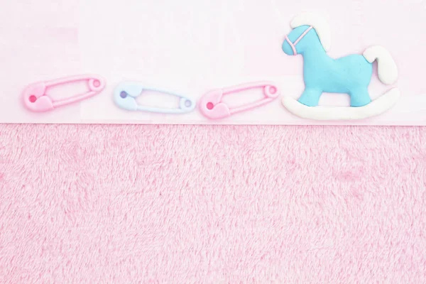 Régi divat pink baby háttér — Stock Fotó