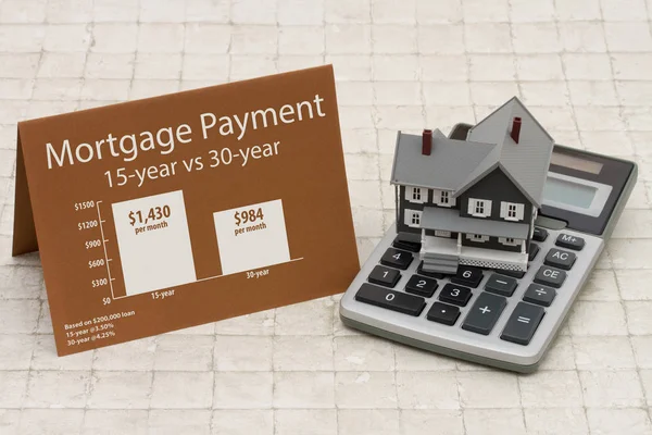 Learning about mortgage payments — Stock Photo, Image