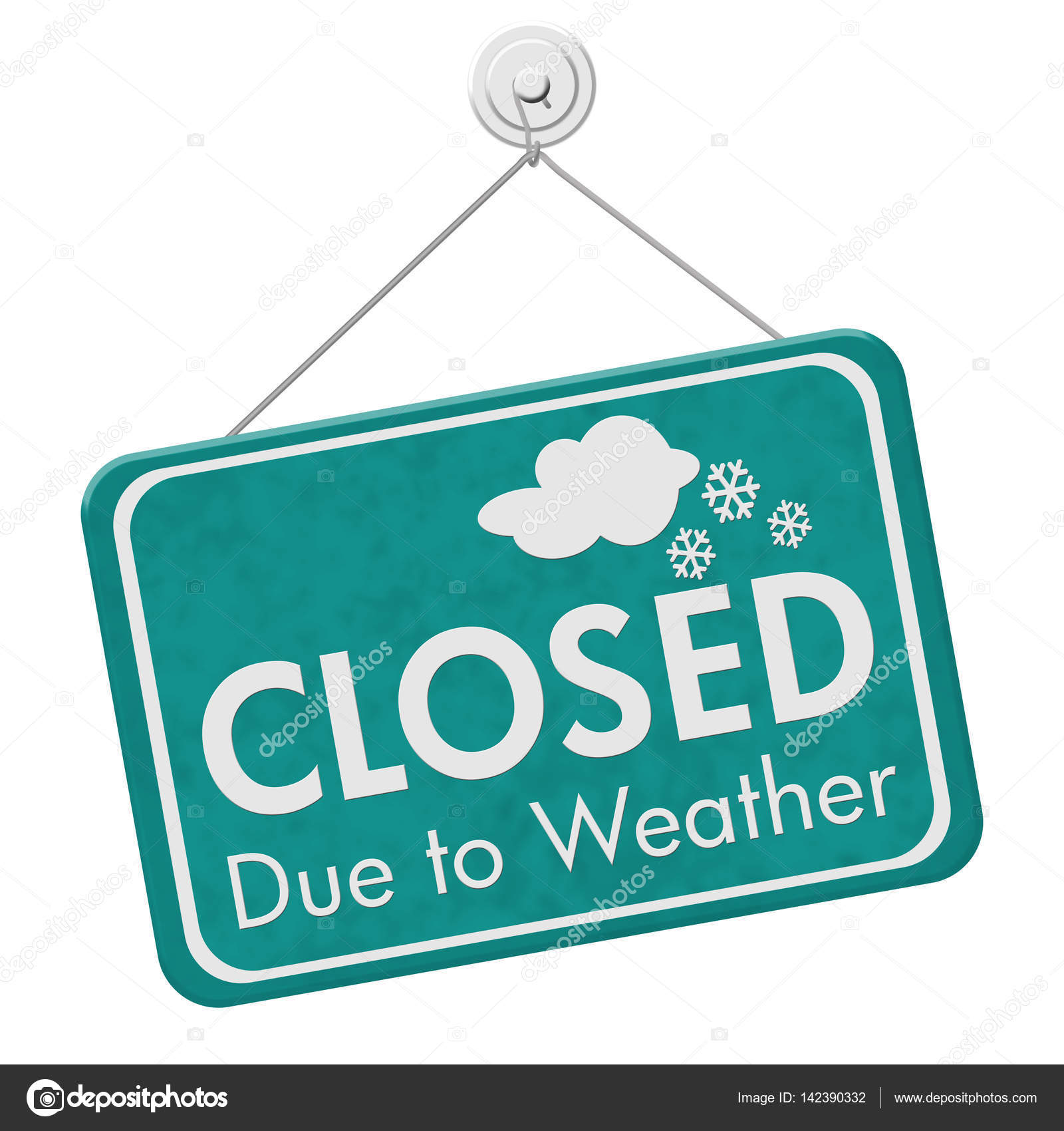 depositphotos 142390332 stock photo closed due to weather sign wegen wetterschild geschlossen – stockfoto © karenr #142390332