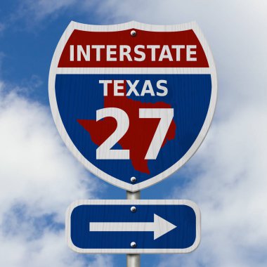 ABD eyaletler arası 27 Otoban işareti