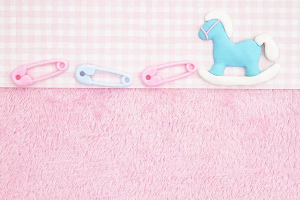 Alte Mode rosa Baby Hintergrund — Stockfoto