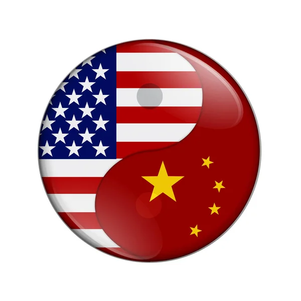 USA and China working together — Stock Photo, Image