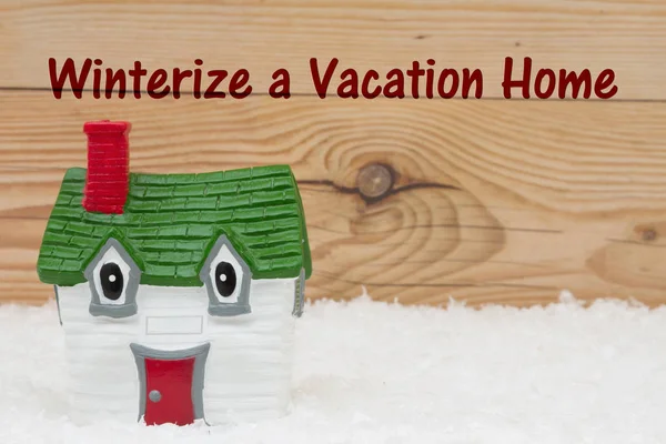 Vinterförbereder ditt semesterhus — Stockfoto