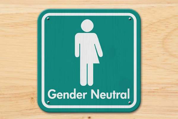 Transgender cedulka s textem pohlaví Neutral — Stock fotografie
