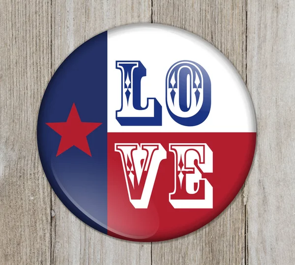 A Love Texas button — Stock Photo, Image