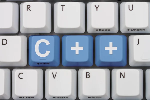 Computer coding with C++ — Stock Photo, Image