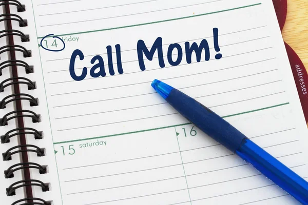 Reminder to call your mother — Stock Photo, Image