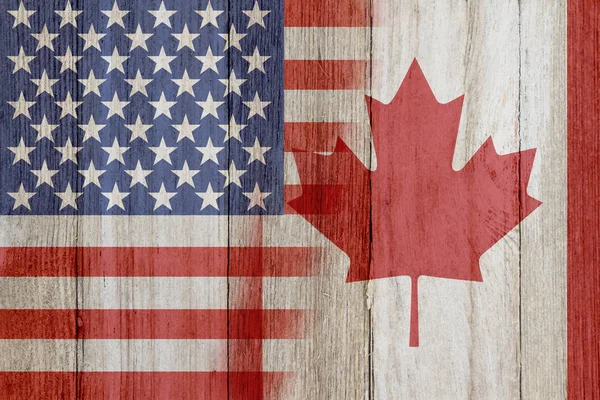 アメリカ合衆国とカナダとの関係 — ストック写真