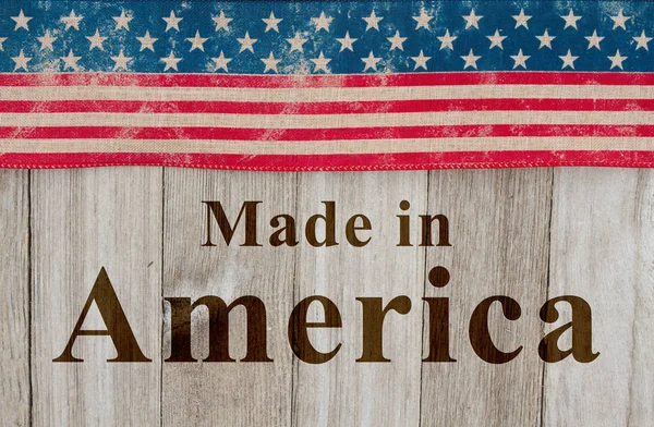 Mensagem Made in America — Fotografia de Stock