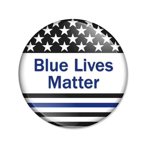 Кнопка Blue Lives Matter — стоковое фото