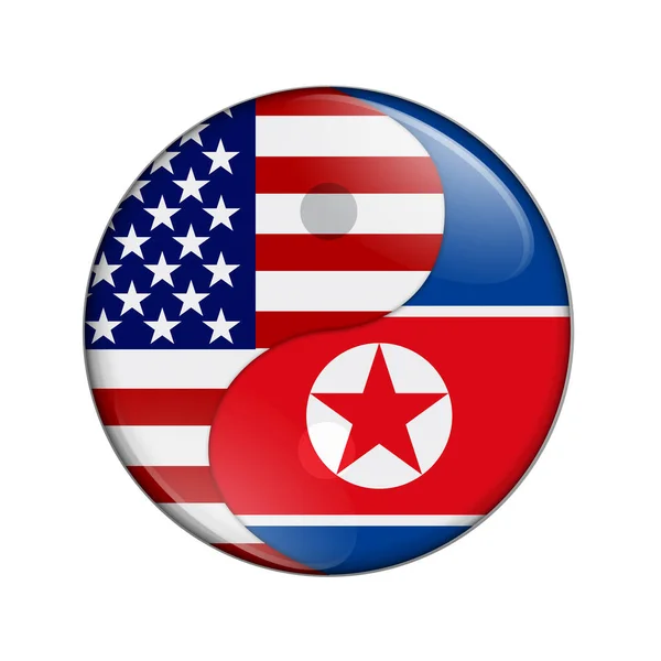 함께 미국과 북한에 해당 하는 작업 스톡 이미지