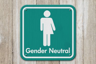Transgender sign with text Gender Neutral clipart