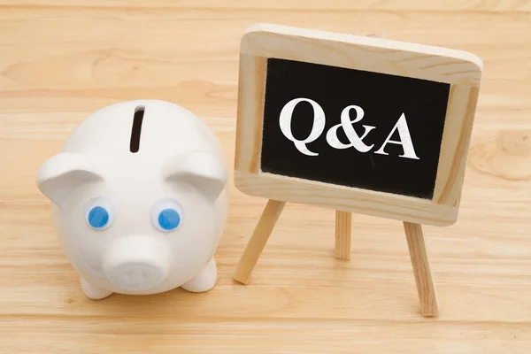 Q & A de suas finanças — Fotografia de Stock