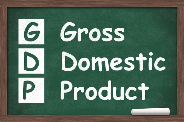 Learning about gross domestic product — Stock Photo, Image