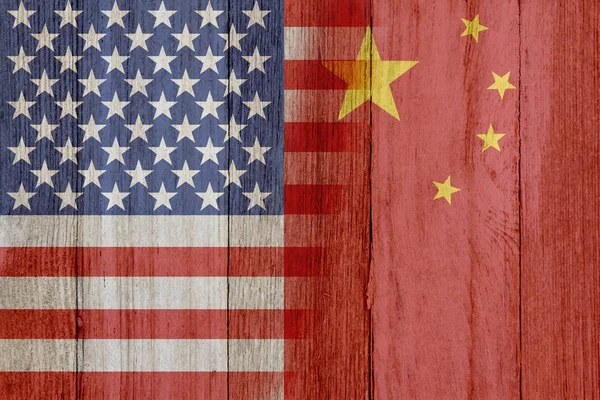Związek między Usa i Chinami — Zdjęcie stockowe
